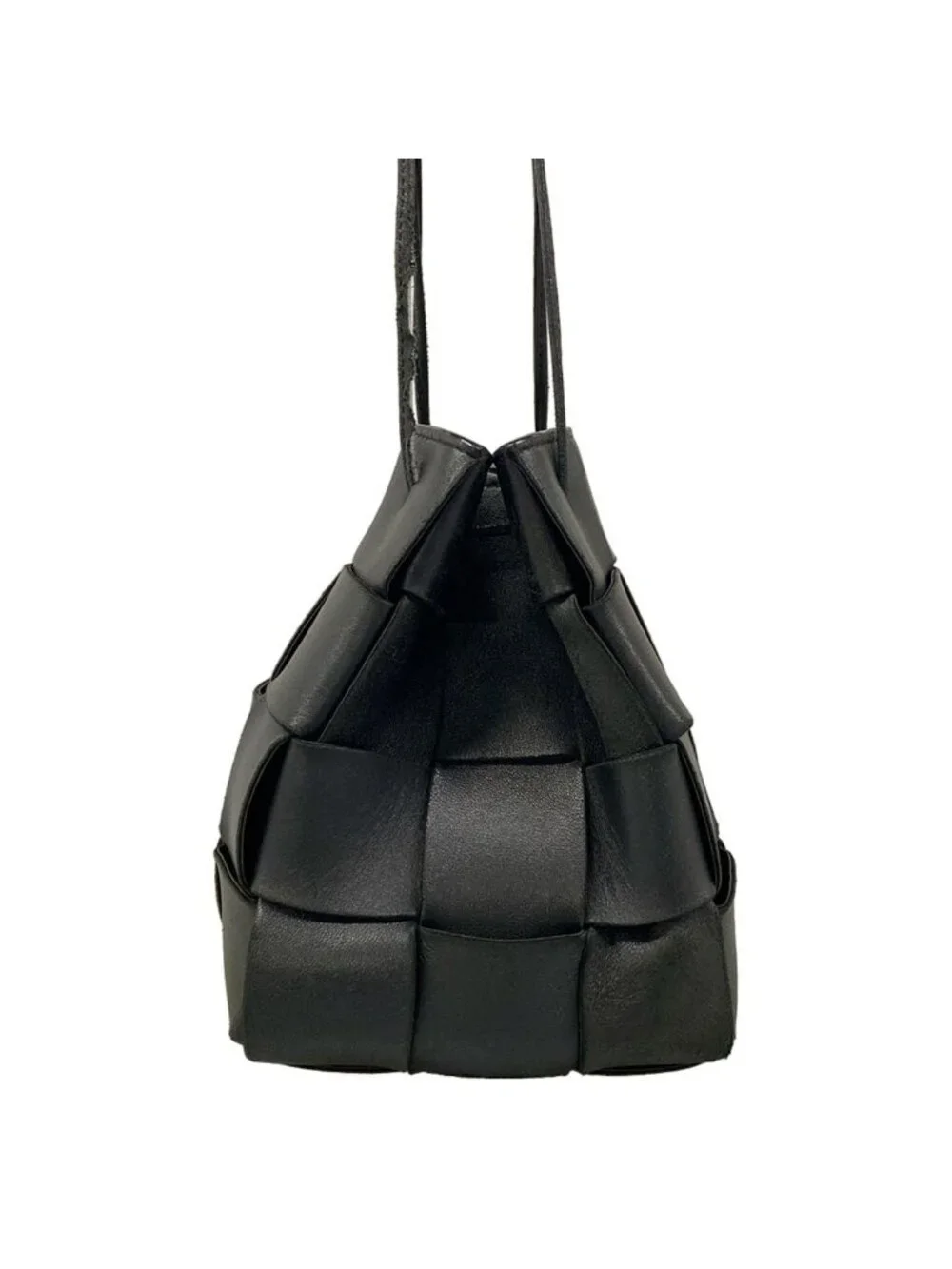 Bottega Veneta Shoulder Bag Cassette Black Leather